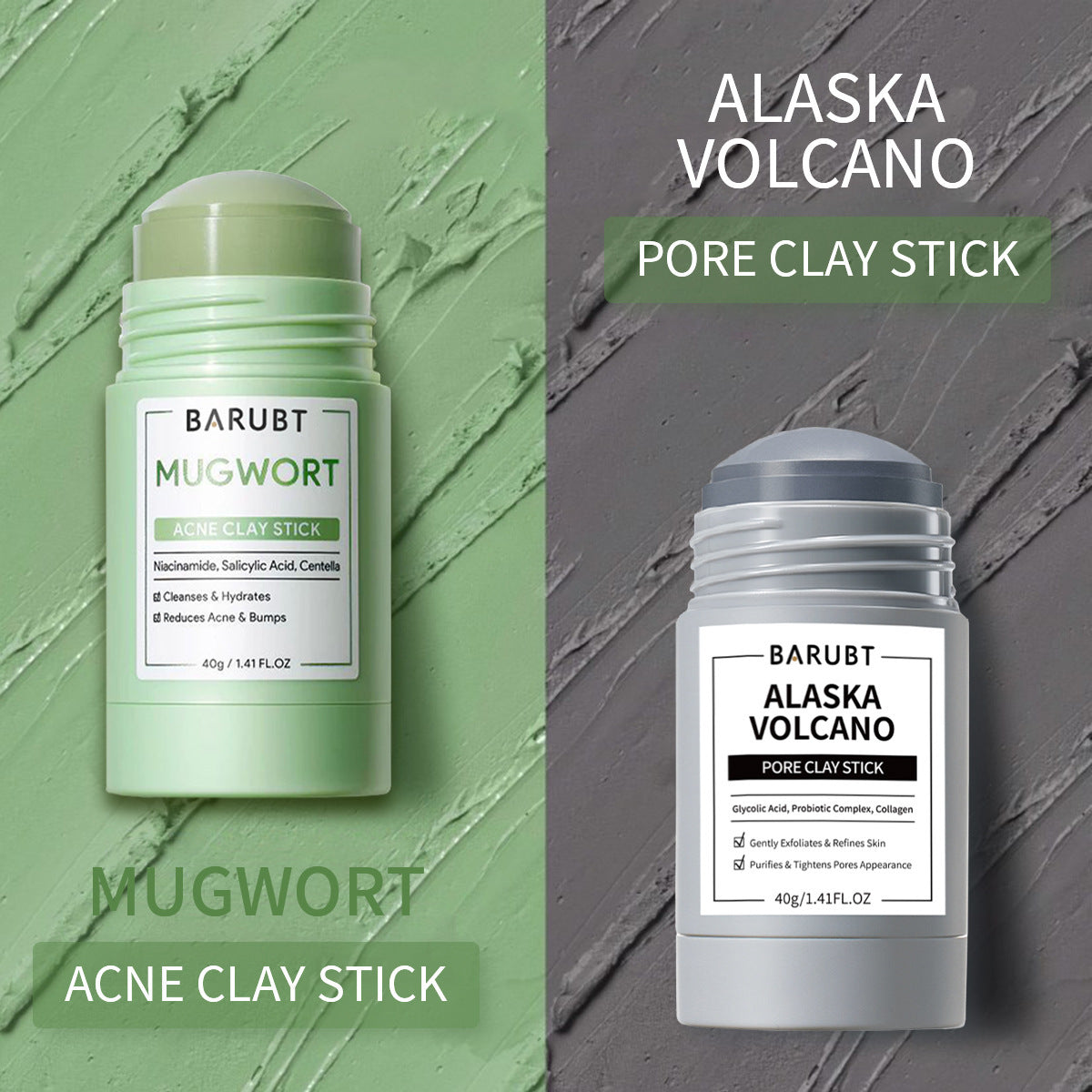 Mugwort Mud Mask Stick Deep Cleansing Blackhead Removal